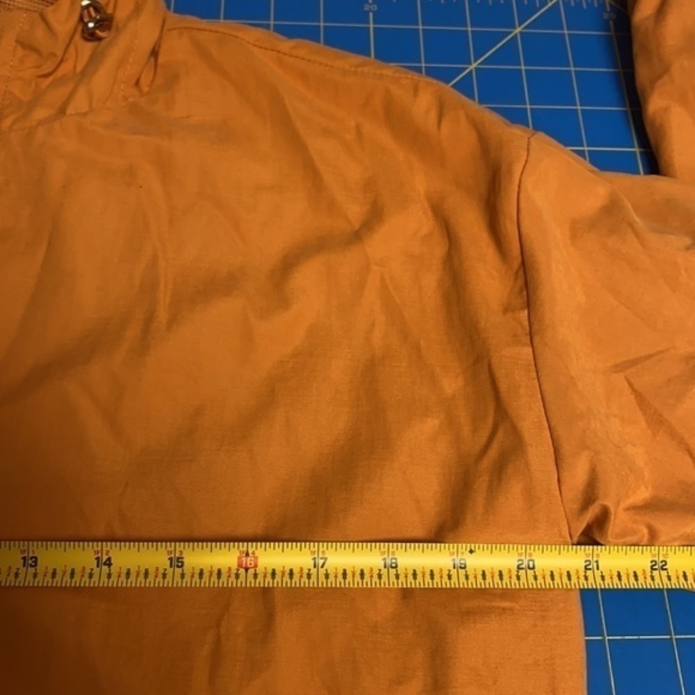 FOREVER 21 Yellow Windbreaker Jacket with Hood Small EUC - Picture 11 of 13